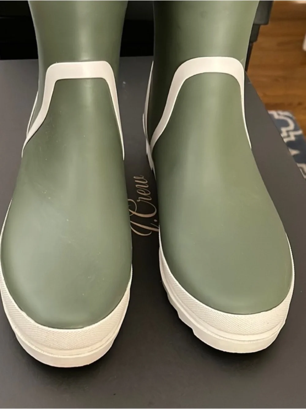 J.Crew Tall Lug-Sole Rain Boots BA185 - Picture 5 of 9